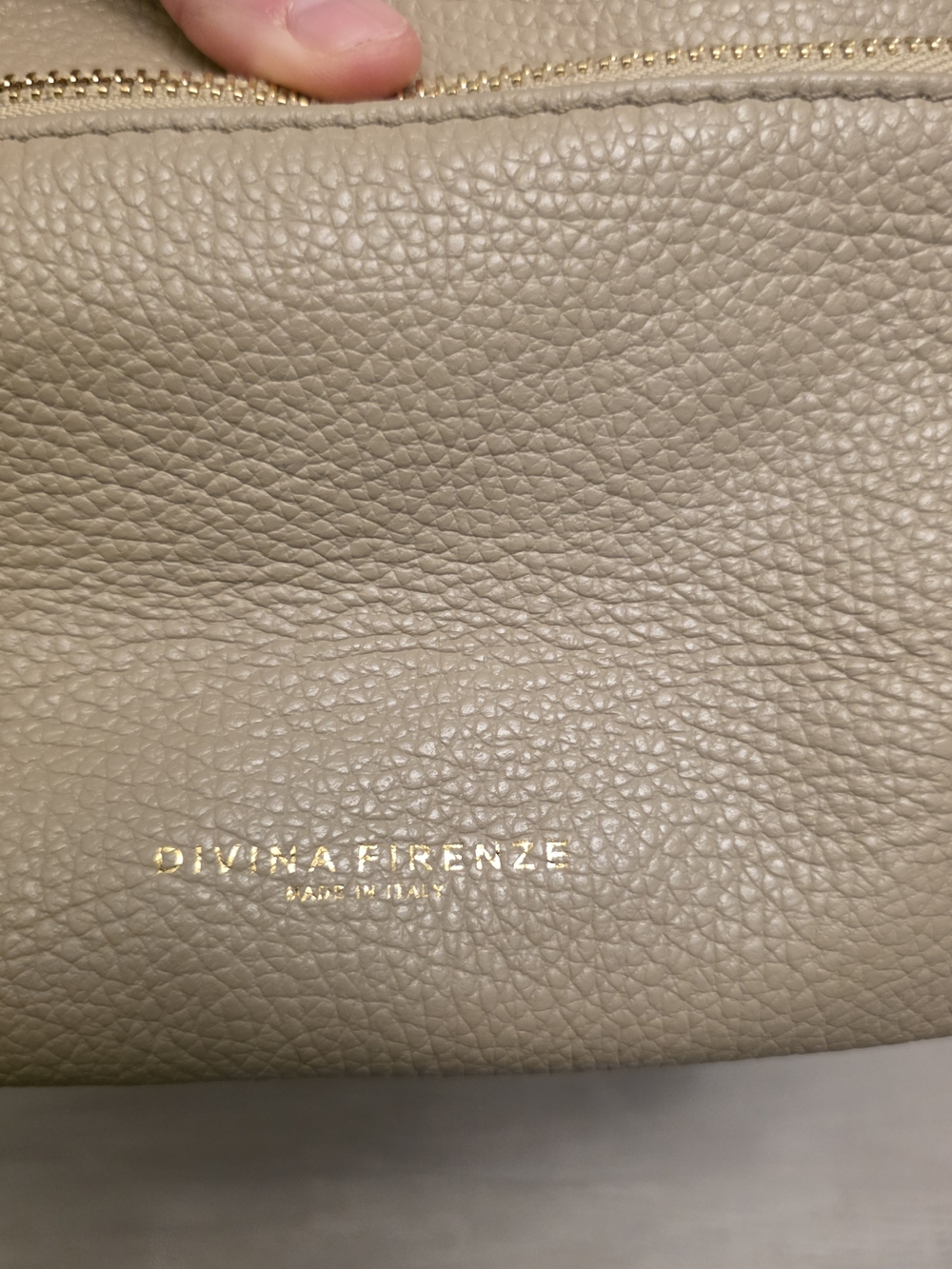Purse Divina Firenze Triple-Compartment Italian Leather Handbag Shoulder Bag - Picture 3 of 9